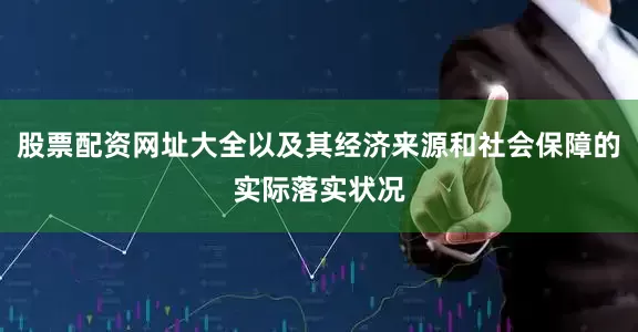 股票配资网址大全以及其经济来源和社会保障的实际落实状况