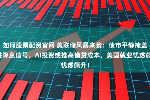 如何股票配资官网 美联储风暴来袭：债市平静掩盖激进降息信号，AI投资或推高借贷成本，美国就业忧虑飙升！