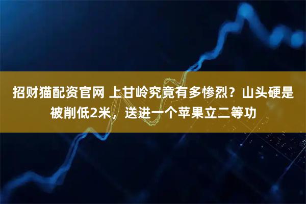招财猫配资官网 上甘岭究竟有多惨烈？山头硬是被削低2米，送进一个苹果立二等功